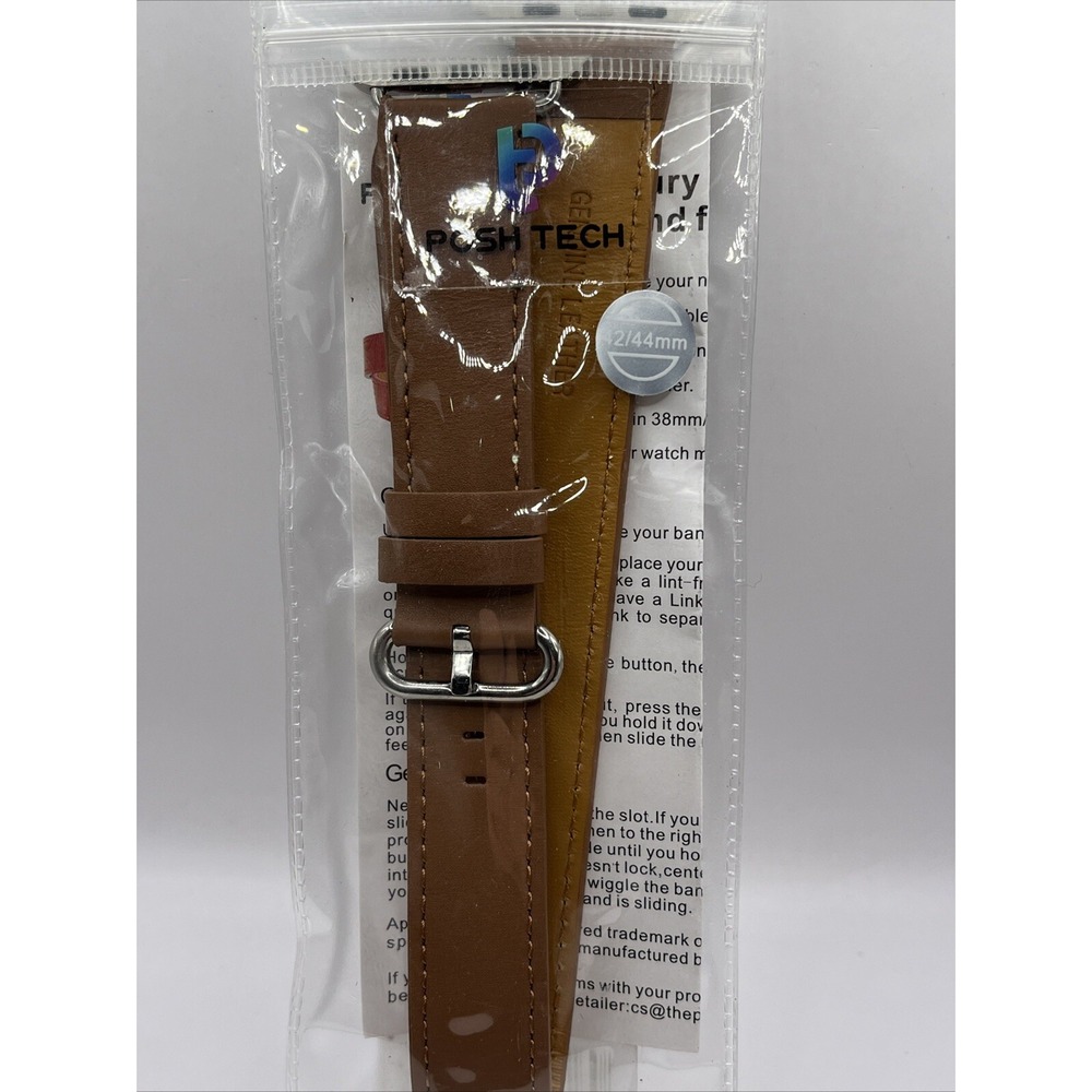 Posh Tech Luxury Genuine Leather Band for Apple Watch 42/44‎ mm